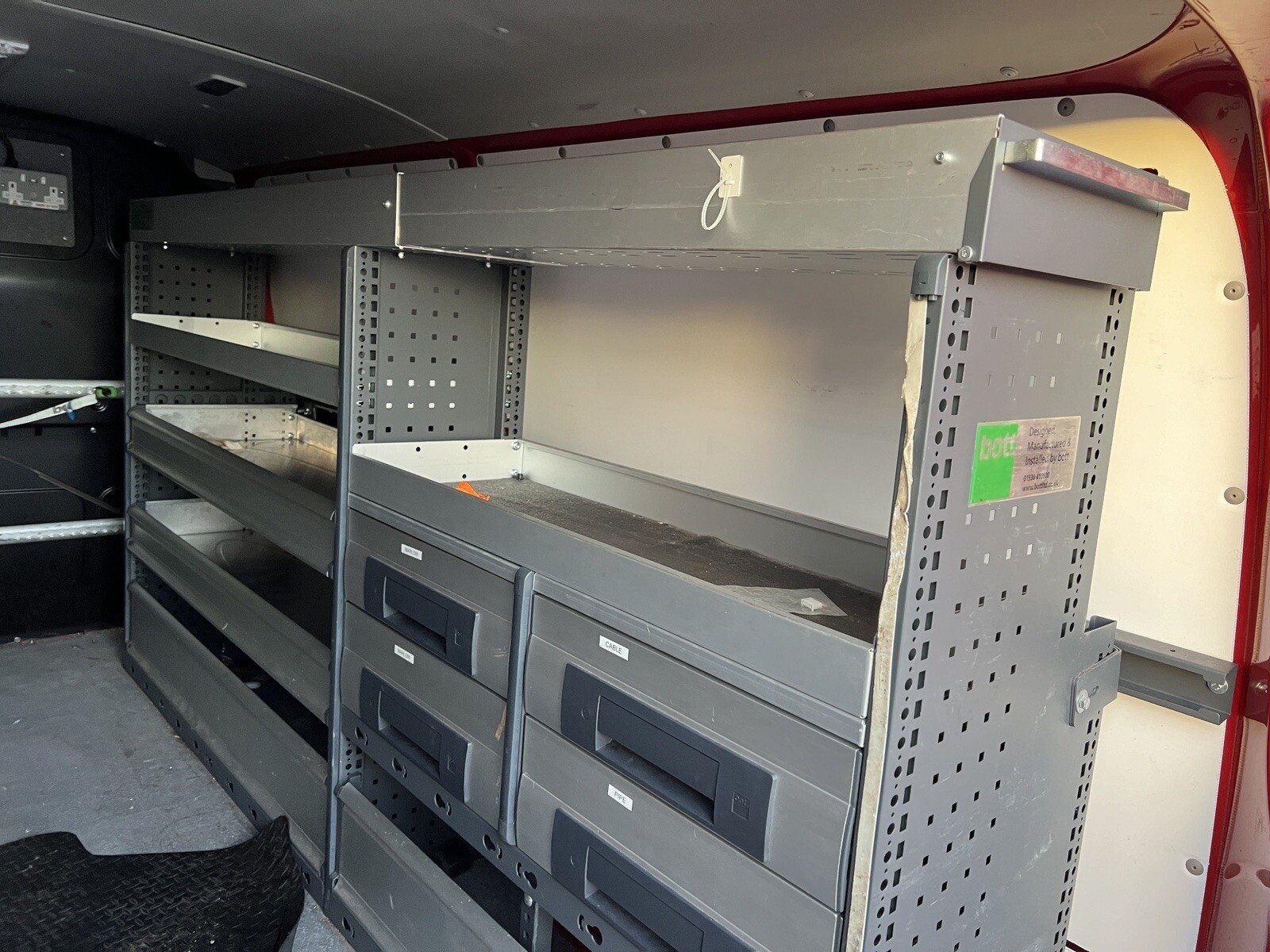 VAN RACKING SHELVING BOTT SORTIMO VAN SHELVING SHELVES eBay