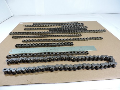 Assorted Sizes of Roller Chain Metal, Steampunk Chains, Welding Art... 10 Total - Picture 2 of 3