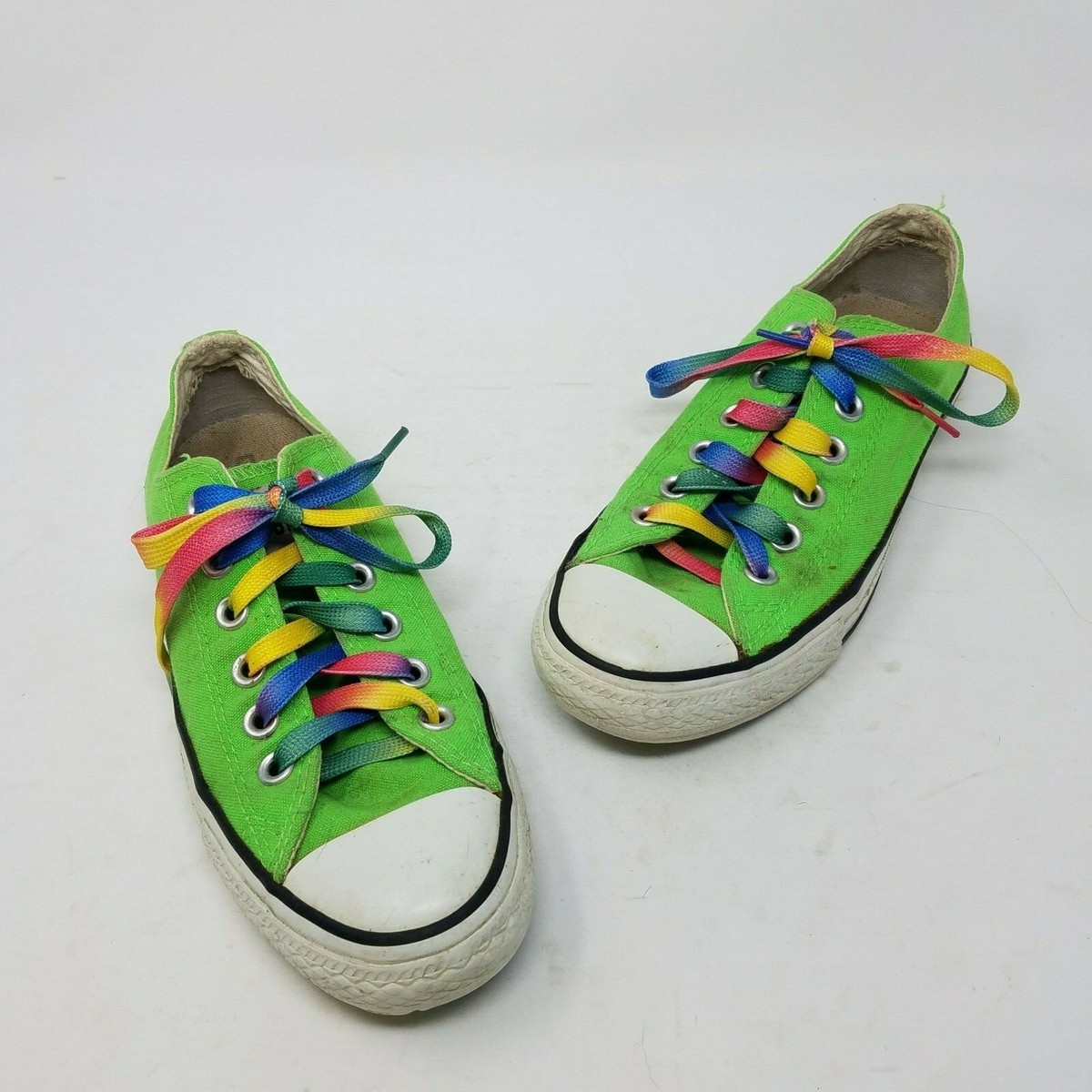 Converse All Star Pride Neon Lime Green Lo Tops Fashion