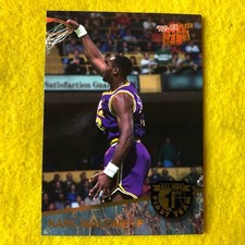 KARL MALONE JAZZ 1992 FLEER ULTRA , ALL NBA FIRST TEAM INSERT BASKETBALL CARD  1