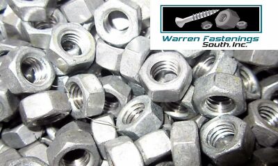 1/2-13 Hex Nuts Hot Dipped Galvanized 200 Pieces