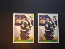 1985-86 O-Pee-Chee #142 Don Beaupre 2 Card Lot NM-MT North Stars