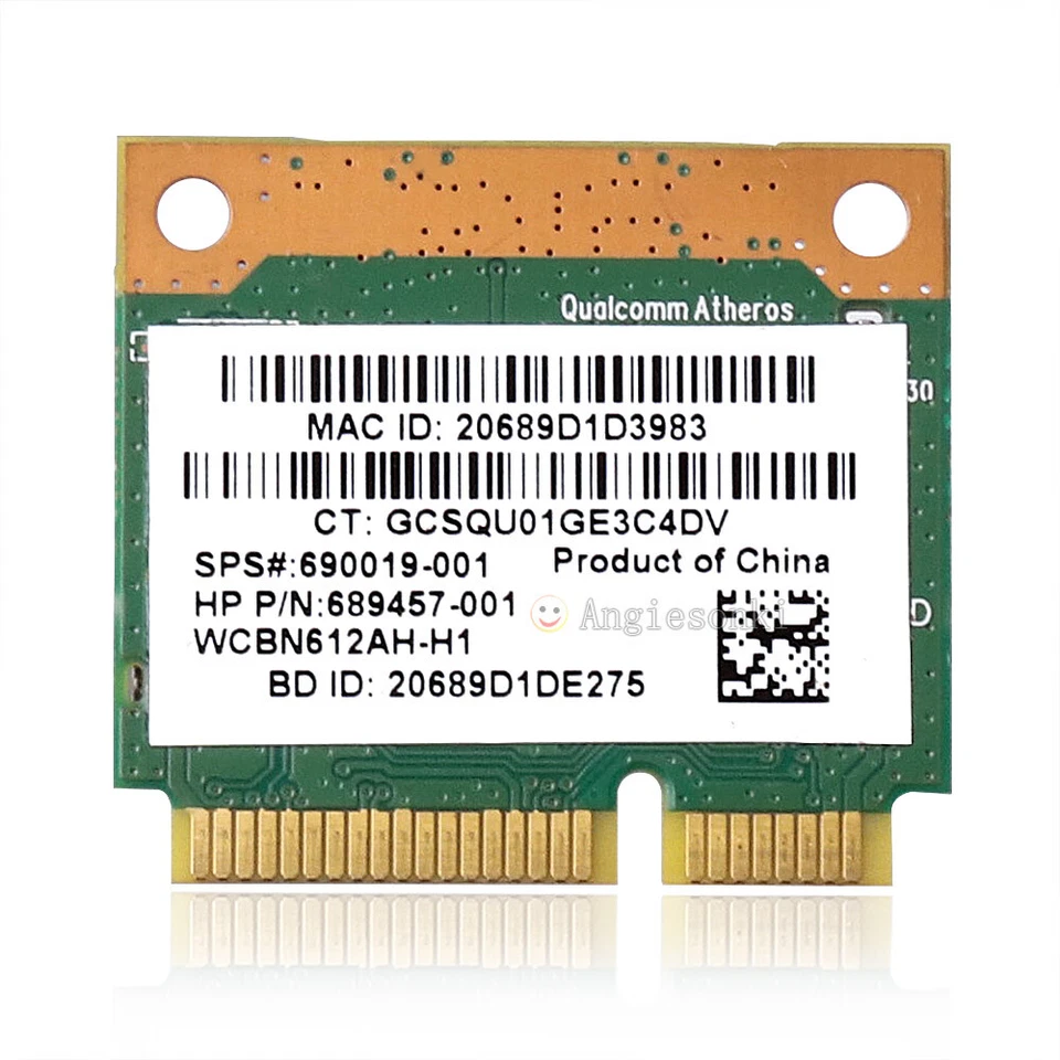 HP 655 CQ58 ENVY 4 6 M4 M6 DV7 Wireless LAN Card 690019-001 QCWB335 wifi+BT4.0 - Image 2 of 4