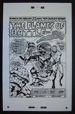 Original Production Art FANTASTIC FOUR #73 splash page, JACK KIRBY art