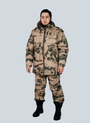 BTK Group Winter Field Suit A-TACS Russian Military Camo Jacket