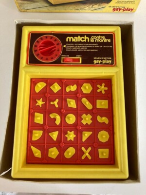 Jeu De Société Vintage Match Contre La Montre GAY-PLAY 1975 - Stratégie - Occasion