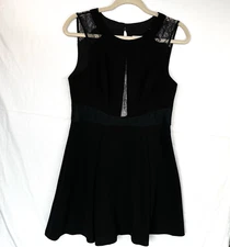 BCBGeneration Black Skater Cocktail Dress NWT Women's Size 8 Retails $118