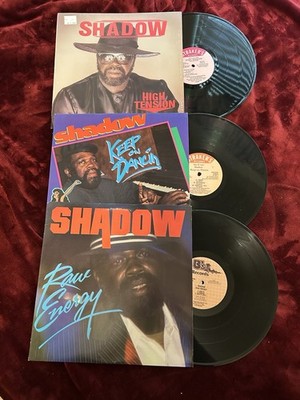 3 Shadow Vinyl LPs, Keep On Dancin, Raw Energy, High Tension Nr Mint