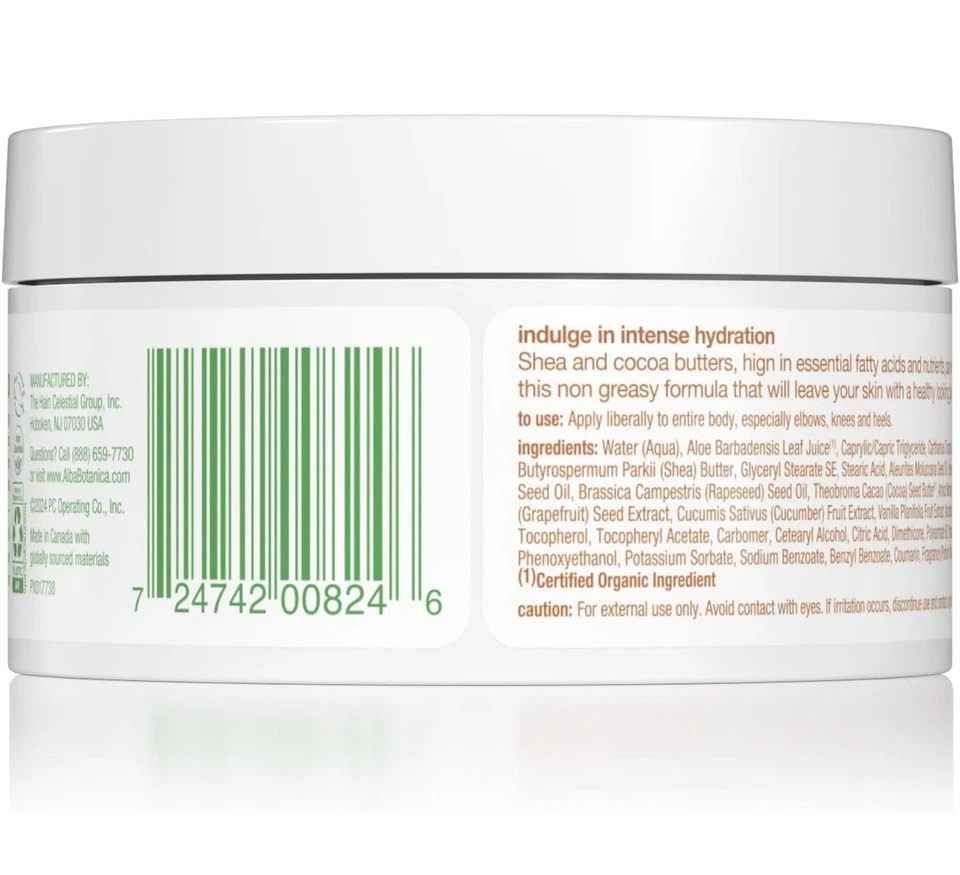 Alba Botanica Intense Hydration Whipped Body Butter 6.5 oz - Paquete de 2 Foto 2 de 4