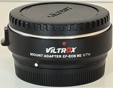 Viltrox EF to EF-M 0.71x Speed Booster for Canon M50 M6 M5 EF-EOS M2