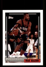 Signed Basketball Card Auto Mario Elie 1992-93 Topps #289 Portland Trail Blazers