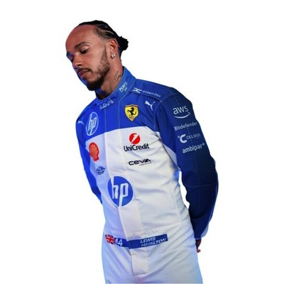 LEWIS HAMILTON MIAMI GP  LATEST F-1 GO KART RACING SUIT - ALL SIZES