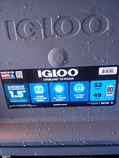 Igloo Overland 52 Roller Wheeled Cooler 52 qt 80 Can All-Terrain Wheels
