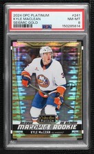 2024-25 O-Pee-Chee Platinum Seismic Gold 11/50 Kyle MacLean #241 PSA 8 0pi6