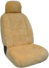 Eurow Australian Merino Sheepskin Car Seat Cover Beige
