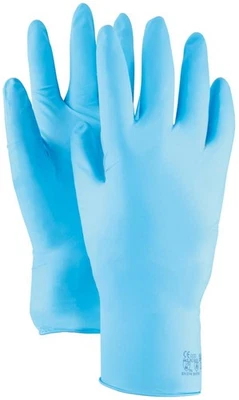 KCL Handschuh Dermatril® 743 P, blau, Gr. 9 (Box mit 50 Stück) - Bild 1 von 3
