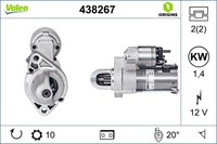 Anlasser Starter Valeo Origins - NEW O.E. Technologie 438267 FüR A207 CLS GLK SL