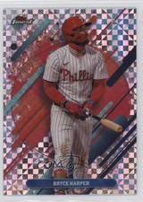 2025 Topps Finest Rare Checkerboard Refractor Bryce Harper #230