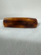 Classic Brown French Hair Barrette Ornament Clip 3" Long