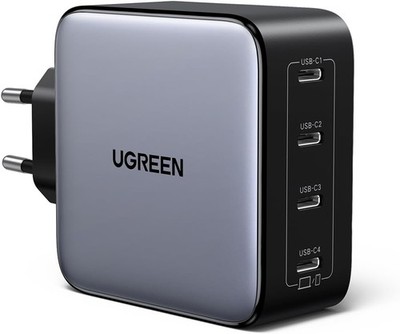 Nexode 100W USB C Ladegerät mit 4X USB-C Ports GaN Netzteil Mehrfach PD Charger 