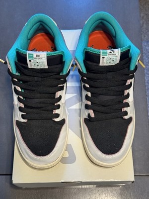 Nike Dunk SB Low x CSEF  White Clear Emerald  Size 10.5