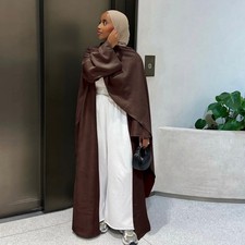 Fashion Women Long Dress Maxi Robe Abaya Muslim Open Kaftan Cardigan Kimono Cape