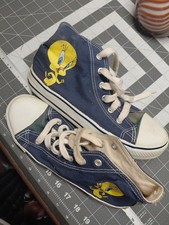 VTG 90s LOONEY TUNES Tweety Bird High Top Tennis Shoes Sneakers Sz 7. 1994