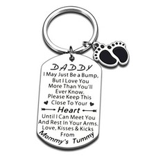 1st Time Dad Gifts from Daughter Son - New Dad Gifts for Birthday Silver