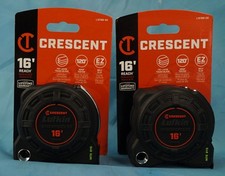 NEW TWO Crescent Lufkin 16ft Tape Measure G2 Shockforce Nite Eye L1216B-02