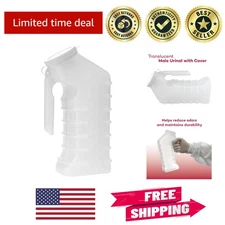 Portable Male Urinal with Cover – 1000 cc Leak-Proof Design and Odor Control