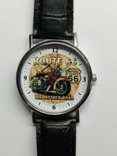 Mens Route 66 The Mother Road Watch Working Battery In Good Used Condition