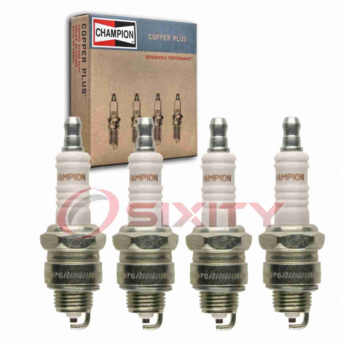 4 pc Champion Copper Plus 58 Spark Plugs for XR4 WR9FP WR9FC WR9F WR10FC ij