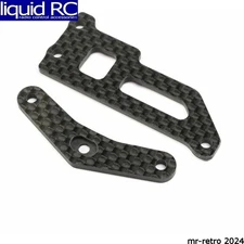 Team Losi Racing 231097 Carbon Brace and Servo Top Plate: 22X-4