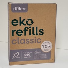 2 Count eko refills CLASSIC, for Diaper Dekor Pails, Brand New