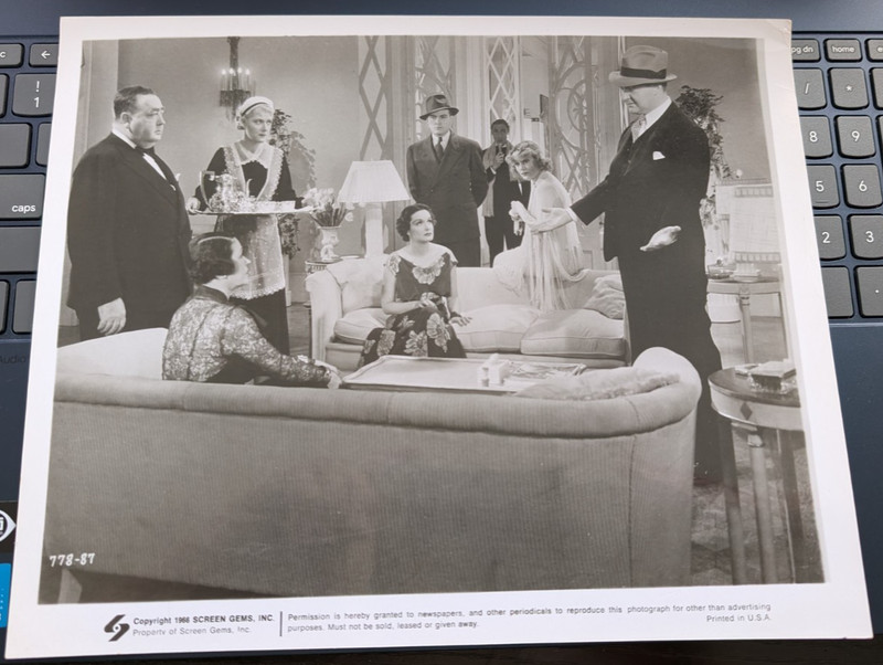 Classic 8x10 Movie Glossy "MY MAN GODFREY" great shot!