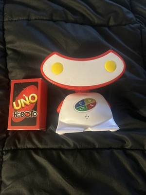 2010 UNO Roboto Interactive Card Game Mattel w/Cards + Robot TESTED WORKING