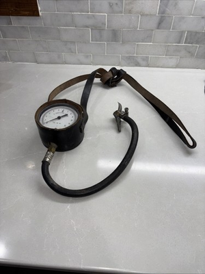 #ad Antique Bell System C Pressure Gauge Lbs. Sq. In. U.S.Gauge $44.00