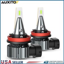2 AUXITO H8/H9/H11 LED Fog Driving Light Ice Blue Bright Daytime Running Bulbs E