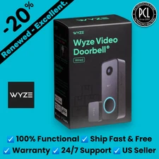 ✅ Wyze - Video Doorbell v2 Wired 2K Video Weather Resistant Two-Way Audio Black✅
