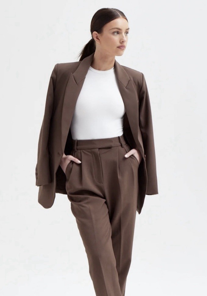 BOA Because Of Alice Women’s Brown Blazer One Button Sz Small