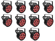10 Chauvet DJ SlimPAR Q12 ILS RGBA D-Fi USB DMX Par Can Party/Stage Wash Lights