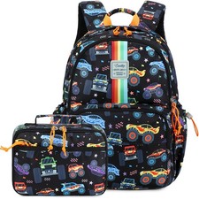 Mochila para niños niñas bolsa de libros preescolar con lonchera conjunto de jardín de infantes
