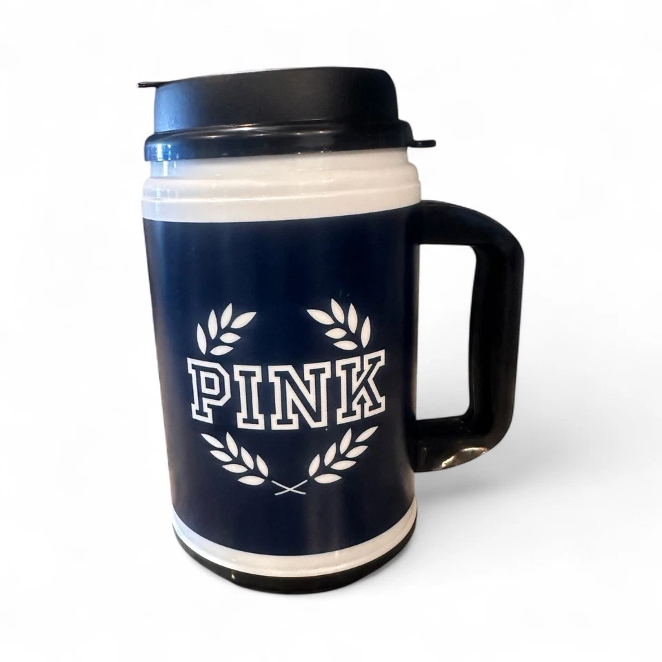 Victoria's Secret PINK Chug Mug Penn State Blue and white 24 oz - Image 2 of 2