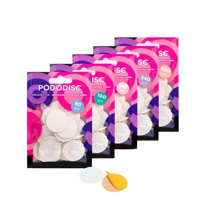 STALEKS PRO Disposable files for pedicure disc PODODISC L EXPERT (25mm) / 50pcs