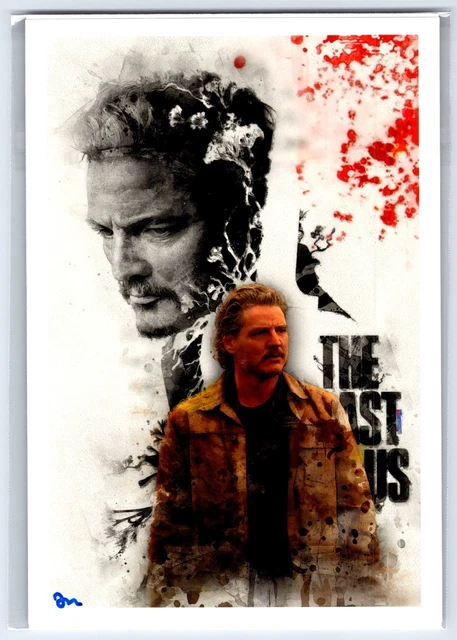 Joel Pedro Pascal 1 4x6 Skizze Foto Kunstdruck John Rudolph signiert Last of Us