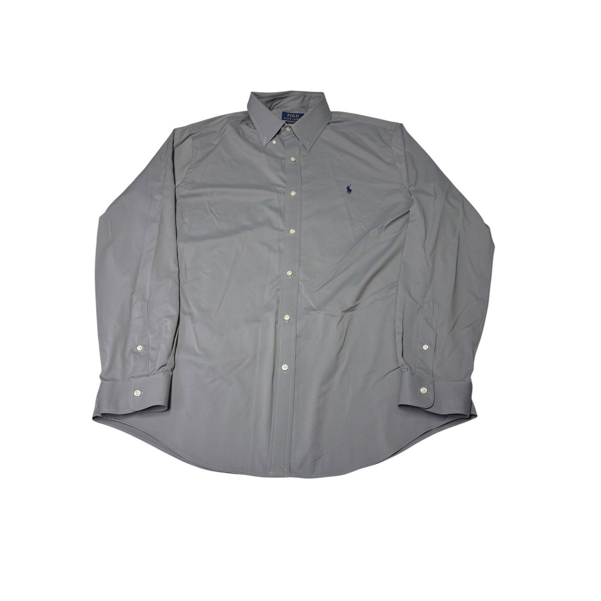 Polo Ralph Lauren Mens XL Classic Fit Performance Nylon Shirt Grey Stretch Polo Ralph Lauren Mens XL Classic Fit Performance Nylon Shirt Grey Stretch