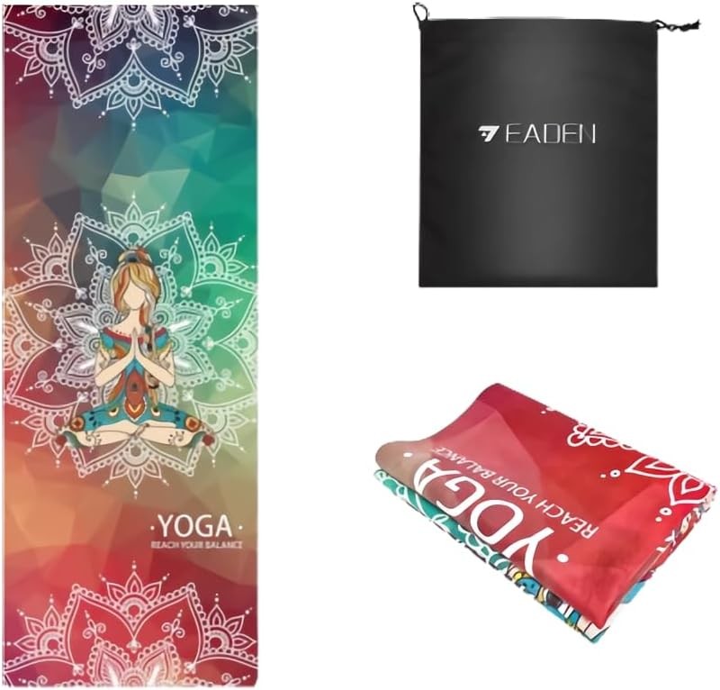 Foldable Lightweight Eco-Friendly Travel Yoga Mat with Carrying Bag