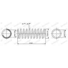 Monroe Fahrwerksfeder vorne 481311E860 | 494141