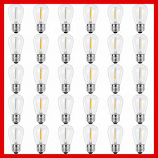 Cadena de luces LED Edison equivalente a 11 vatios S14 resistente a roturas blanco cálido