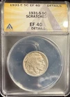 1931-S Buffalo Nickel EF40 /  ANACS